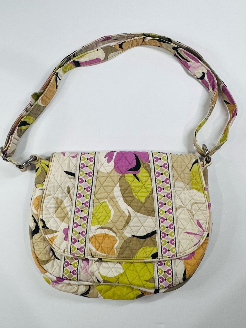 Vera Bradley Retired Folkloric Quilted Crossbody Bag